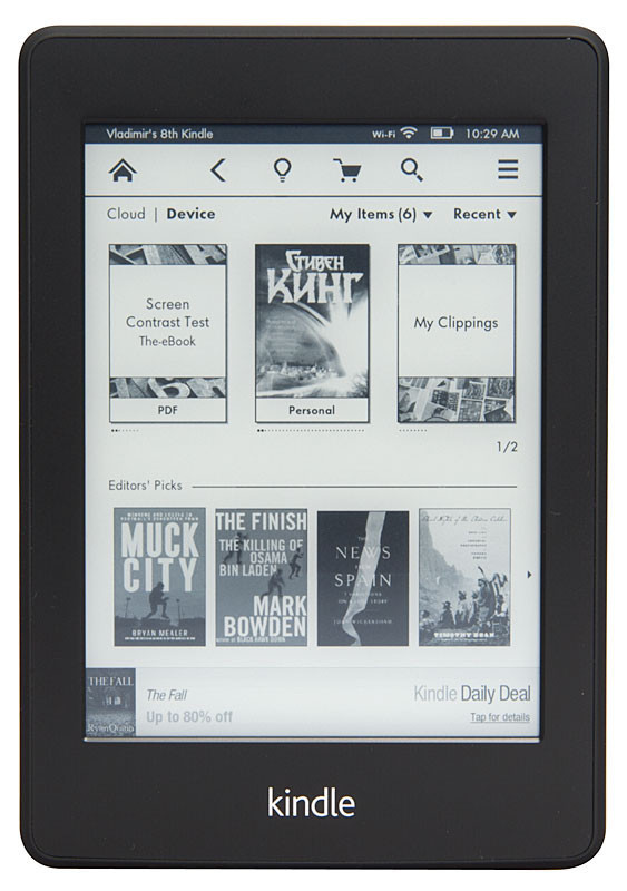 Электронная книга Amazon Kindle Paperwhite 2018 (чёрный) - фото 1 - id-p59613265