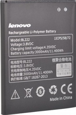 Заводской аккумулятор для Lenovo S668T (BL-222 , 3000mAh) - фото 1 - id-p59613296