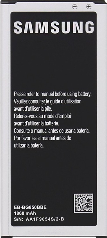 Заводской аккумулятор для Samsung Galaxy Alpha G850F (EB-BG850BBC, 1860 mah) - фото 1 - id-p59613348