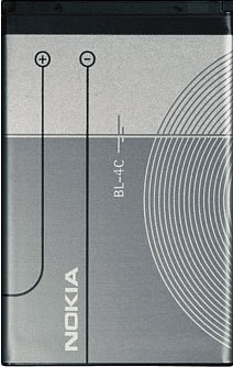 Заводской аккумулятор для Nokia 6125 (BL-4C, 890mah)