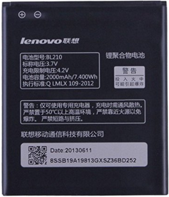 Заводской аккумулятор для Lenovo A770 E (BL-210, 2000mAh) - фото 1 - id-p59613583