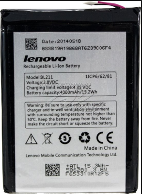 Заводской аккумулятор для Lenovo P780 (BL-211, 4000mAh)