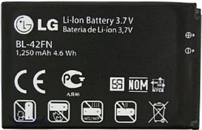 Заводской аккумулятор для LG Optimus Chat C550 (BL-42FN, 1,250mAh)