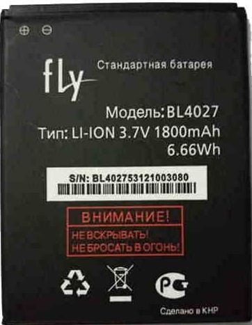 Заводской аккумулятор для Fly IQ4410 (BL4027, 1800 mah) - фото 1 - id-p59613639