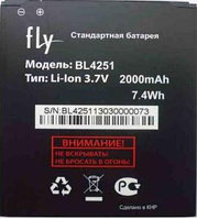 Заводской аккумулятор для Fly IQ450 (BL4251, 2000 mah)
