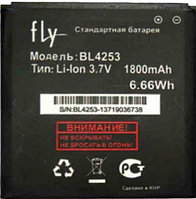 Заводской аккумулятор для Fly IQ443 (BL4253, 1800 mah)