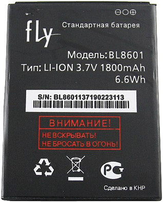 Заводской аккумулятор для Fly IQ4505 Quad ERA Life 7 (BL8601, 1800 mah) - фото 1 - id-p59613661