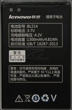 Заводской аккумулятор для Lenovo A208T (BL-214, 1300mAh) - фото 1 - id-p59613688