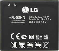 Заводской аккумулятор для LG Optimus P999 (FL-53HN, 1500mAh)
