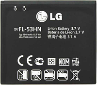 Заводской аккумулятор для LG Optimus M735 (FL-53HN, 1500mAh)