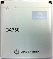 Заводской аккумулятор для Sony Xperia Arc S LT18i (BA750, 1500mAh)