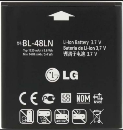 Заводской аккумулятор для LG Nitro HD P930 (BL-48LN, 1520mAh) - фото 1 - id-p59613843