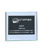 Заводской аккумулятор для Micromax A91 Ninja (2500 мАч)