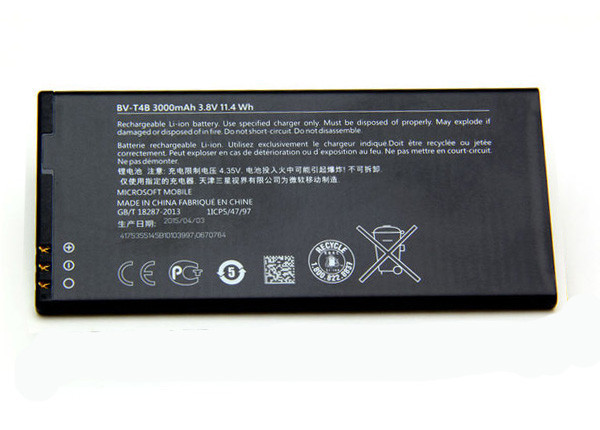 Заводской аккумулятор для Nokia Lumia 640 XL (BV-T4B, 3000 mAh) - фото 1 - id-p59614122