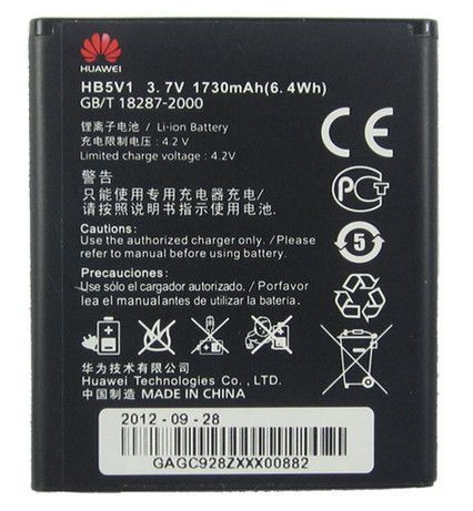 Заводской аккумулятор Huawei Y3c Y336 (HB5V1,1730 mAh) - фото 1 - id-p59614165