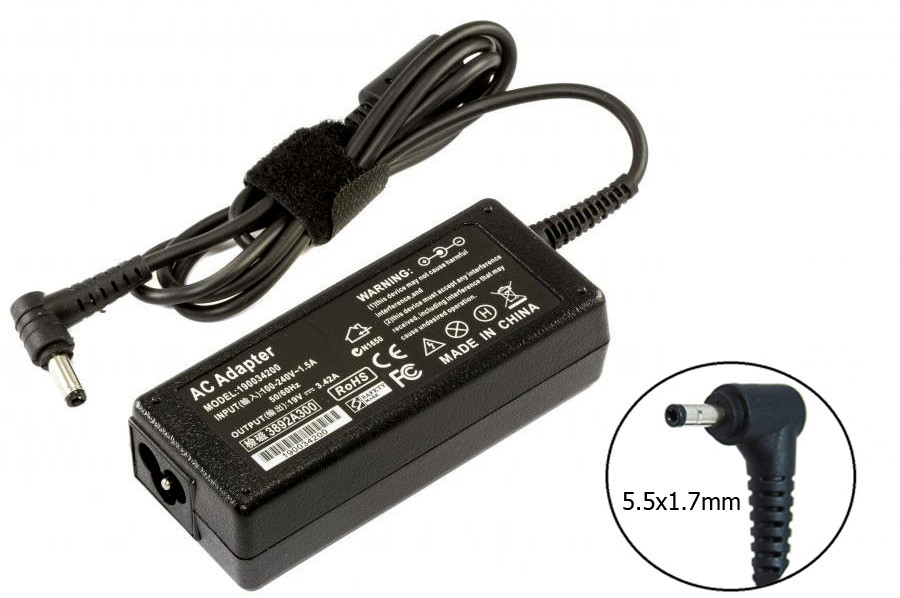 Блок питания для ноутбука Packard Bell 19V 1.58A 30W 5.5x1.7mm 