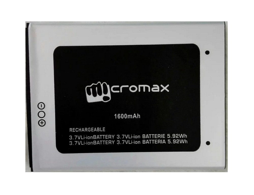 Заводской аккумулятор для Micromax Bolt D320 (D320, 1600 mAh) - фото 1 - id-p59614852