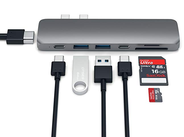 Type-C multiport adapter - хаб для Macbook (темно-серый) - фото 8 - id-p59615538