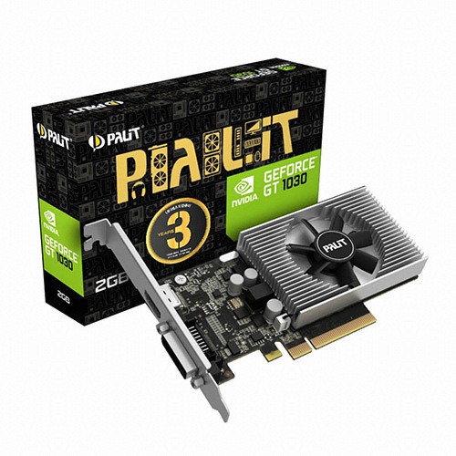 Видеокарта PALIT GT1030 2GB DDR4 64-bit PCI-E3.0x4 HDMI2.0 DVI PA-GT1030 2G D4