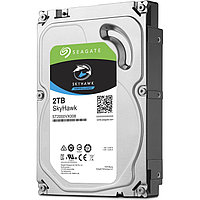 Жесткий диск для видеонаблюдения 2Tb Seagate SkyHawk SATA3 3.5" 64Mb ST2000VX008. Диски выдерживают высокие рабочие нагрузки, отличаются низким