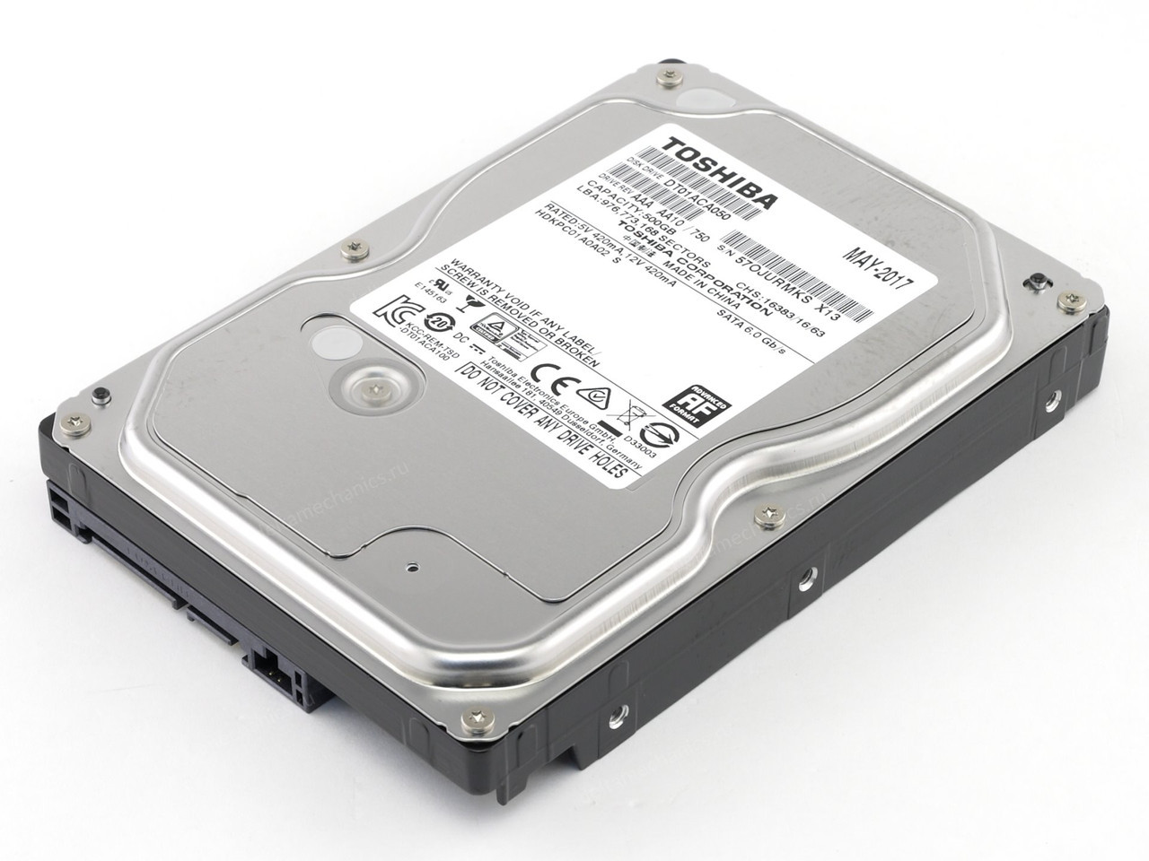 Жесткий диск HDD 500Gb TOSHIBA SATA 6Gb/s 7200rpm 32Mb