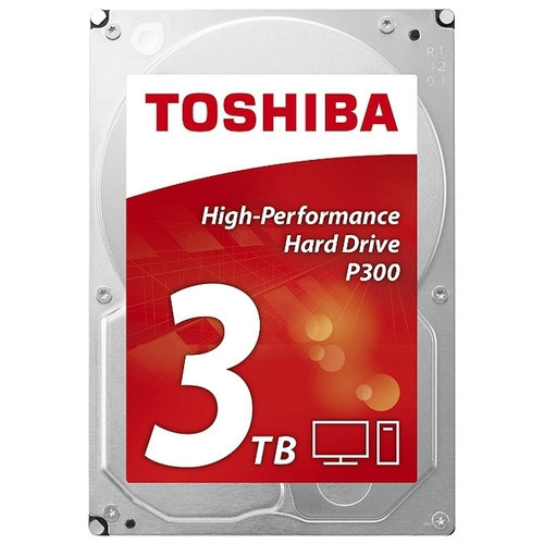 Жесткий диск HDD 3Tb TOSHIBA P300 SATA 6Gb/s 7200rpm 64Mb 3.5" HDWD130EZSTA Retail - фото 1 - id-p59615757