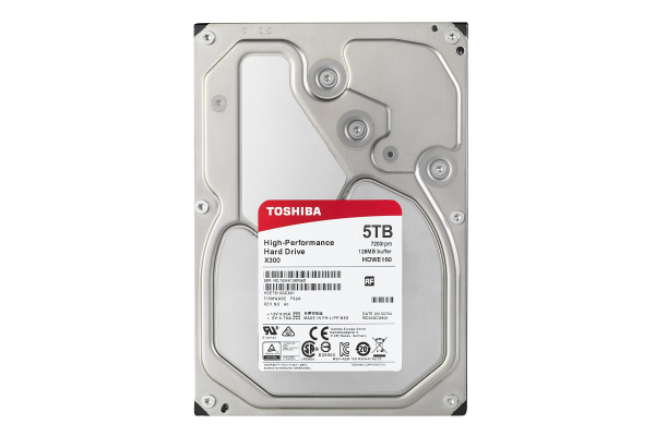 Жесткий диск HDD 5Tb TOSHIBA X300 SATA 6Gb/s 7200rpm 128Mb 3.5" HDWE150EZSTA Retail - фото 2 - id-p59615761