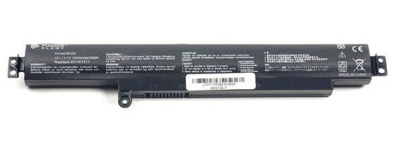Аккумулятор для ноутбука Asus Vivobook X102ba, A31N1311 (11.25V, 2600 mAh)