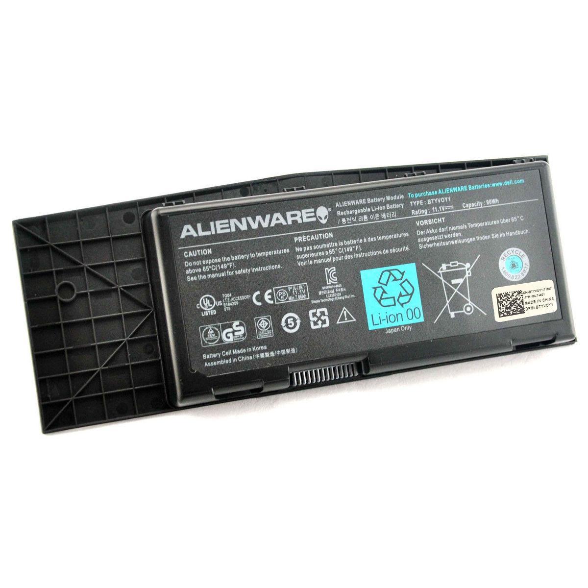 Аккумулятор для ноутбука Dell Alienware M17x R3 R4, BTYVOY1 (11.1V, 7860 mAh) Original
