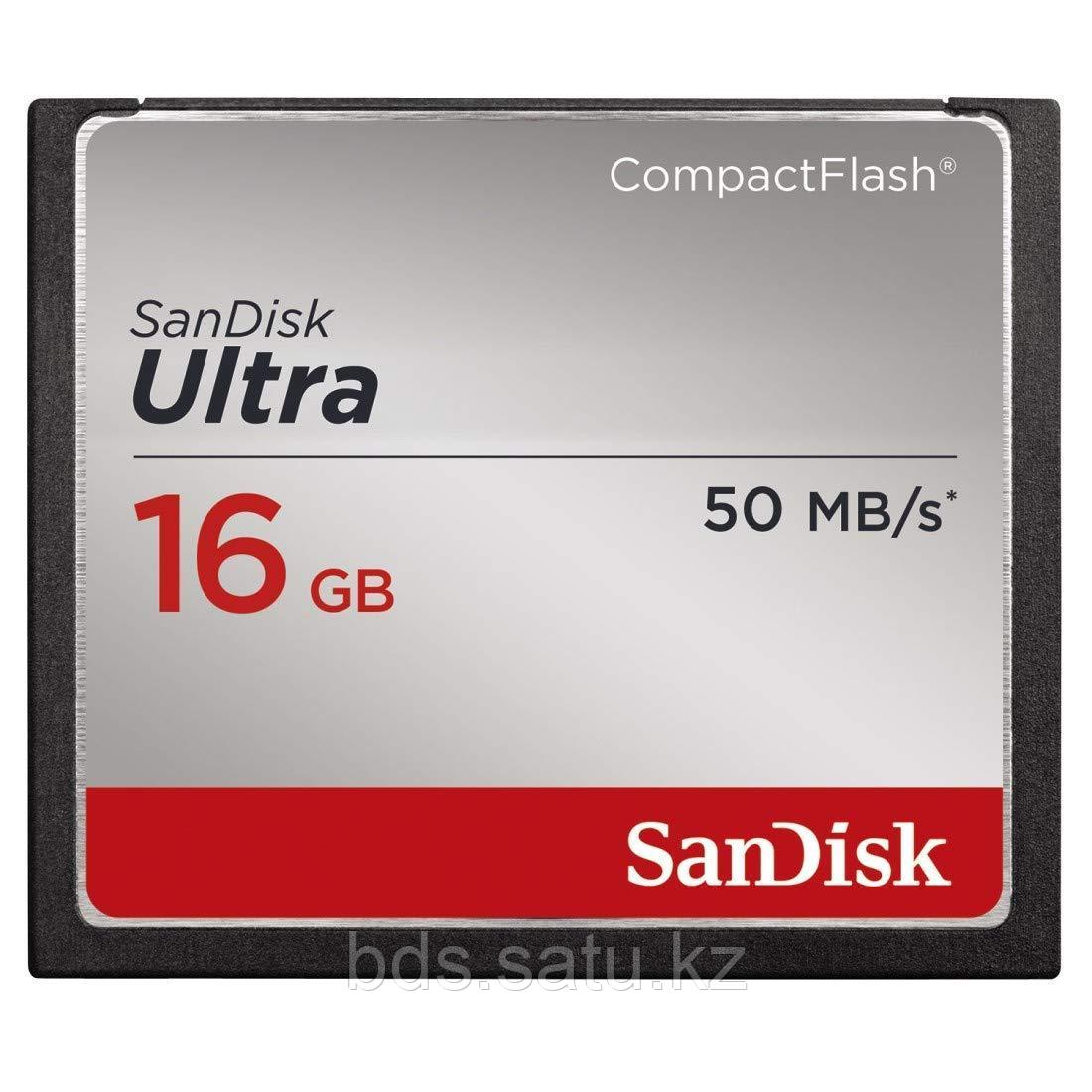 Карта памяти Sandisk 16GB Ultra CompactFlash (50MB/s RW) - фото 1 - id-p47368527