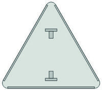 Заготовка для изготовления треугольных знаков