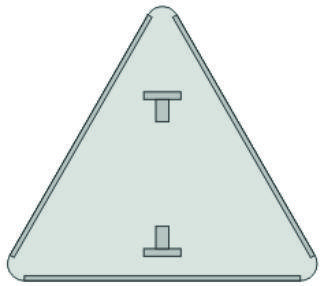 Заготовка для изготовления треугольных знаков