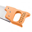 Ножовка по дереву, 500 мм, 7-8 TPI, каленый зуб, линейка, деревянная рукоятка Sparta, фото 3