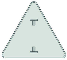 Заготовка для дорожных знаков из оцинкованной стали / Жол белгілеріне арналған дайындама