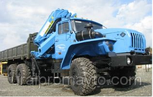 Бортовой автомобиль УРАЛ-4320 с КМУ ИМ-240 за кабиной