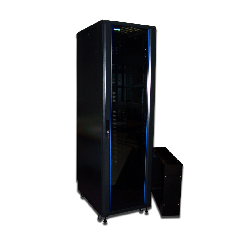 Шкаф напольный 19" 32U, 600x800, двери стекло - фото 1 - id-p59658147
