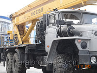 Автогидроподъемник ПМС-328-01 УРАЛ-4320 6х6, высота подъема 28 м. Автогидроподъемник ПМС-328-01 УРАЛ-4320