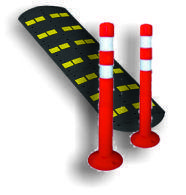 Дорожные сигнальные столбики (пластиковые), искусственные дорожные неровности