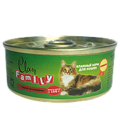 Clan Family консервы для кошек (паштет из говядины) 100 гр.
