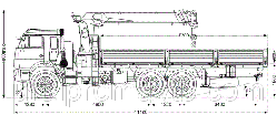 Бортовой автомобиль на шасси КАМАЗ 43118 с КМУ DongYang SS2036 (тросовый)