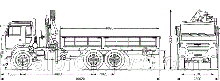 Бортовой автомобиль КАМАЗ 43118 с КМУ ИМ-95