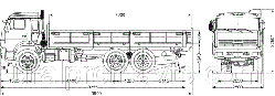 Контейнеровоз со съемными бортами на шасси КАМАЗ 43118