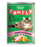 Clan Family консервы для кошек (паштет из индейки) 415 гр.