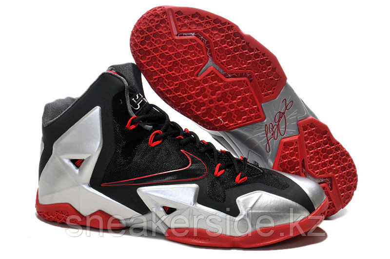 Кроссовки Nikе LeBron XI (11) Black Red Elite 2014 (40-46), фото 1