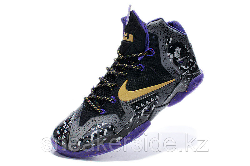 Кроссовки Nikе LeBron XI (11) Gold/Purple/Black/White (40-46) - фото 4 - id-p4360939