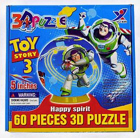 3D Puzzle Yuxin Toy Story 3, 60pcs Пазл Шар История Игрушек 3, 60 деталей