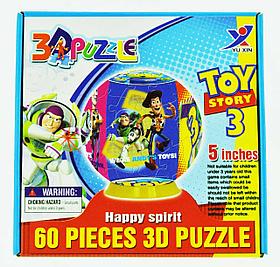 3D Puzzle Yuxin Toy Story, 60pcs Пазл Шар История Игрушек, 60 деталей