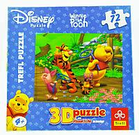 Puzzle TREFL Disney Winnie the Pooh, 72pcs Пазл Дисней Винни Пух, 72 детали