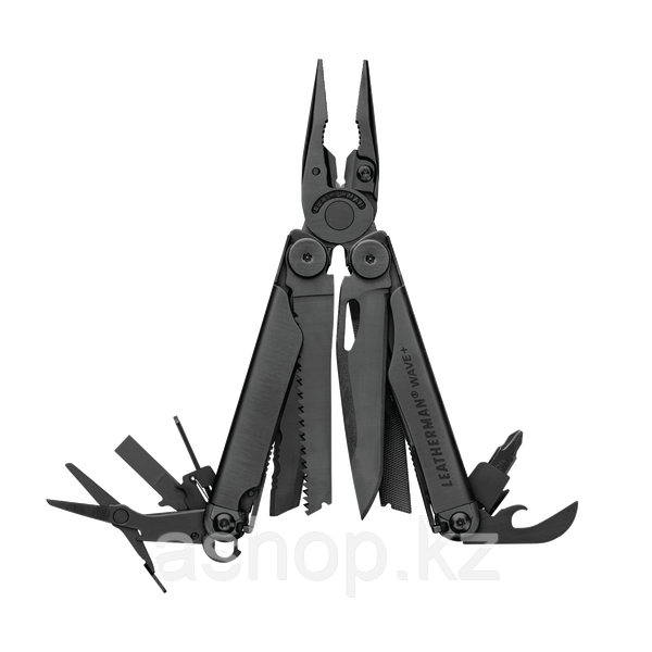Мультитул карманный Leatherman Wave+, Функционал: Для повседневного ношения, Кол-во функций: 18 в 1, Цвет: Чёр