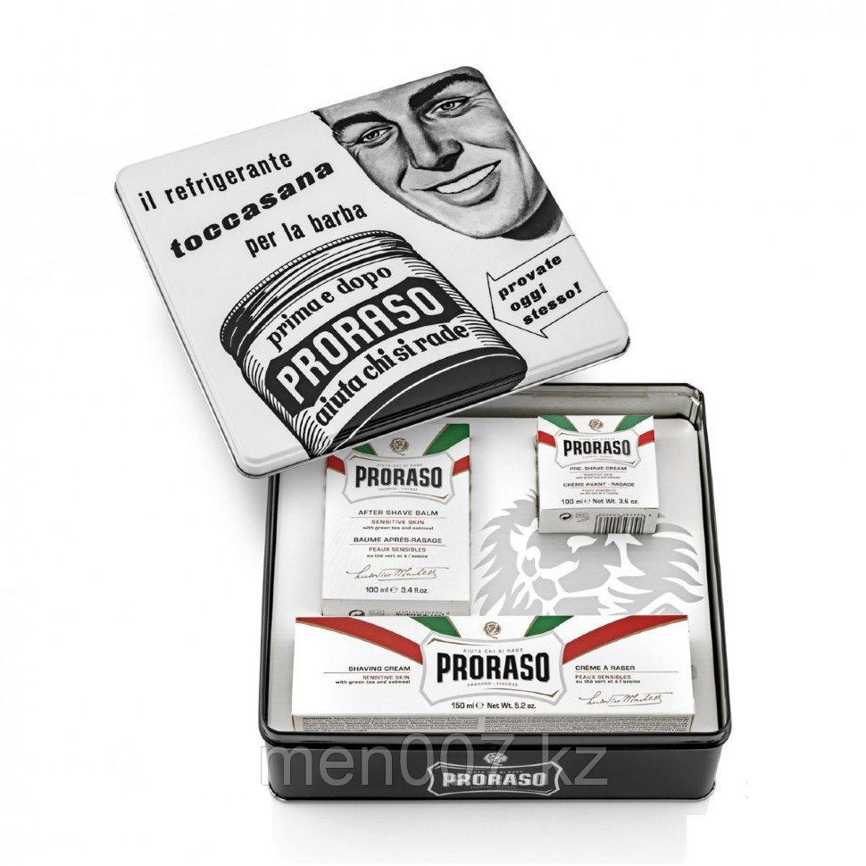 PRORASO TOCCASANA (Подарочный набор 3 в 1 для бритья для чувствительной кожи)